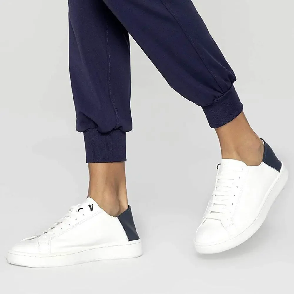 Women's Navy Joggers Drawstring Lounge Pants with Pockets Size Large